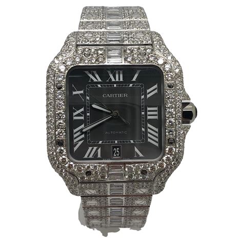 iced out diamond watch fake|iced out cartier watch real.